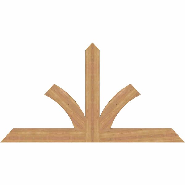 Ekena Millwork Richland Timber Gable Bracket, Western Red Cedar, 72"W x 39"H x 1 1/2"D x 5 1/2"F, 13/12 Pitch GBW072X39X0206RIC00SWR - main